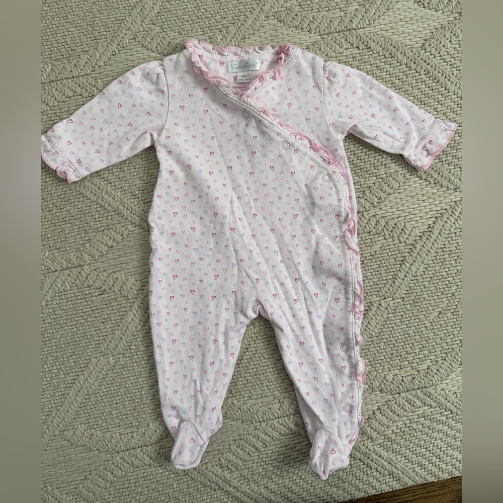 Kissy Kissy Pink Heart Footie
